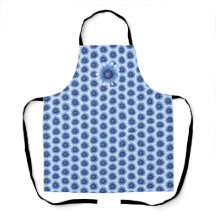 Apron de impresión todo sobre Blue Daisy