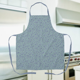 Delantal Apron de impresión todo sobre Blue Floral