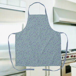 Delantal Apron de impresión todo sobre Blue Floral