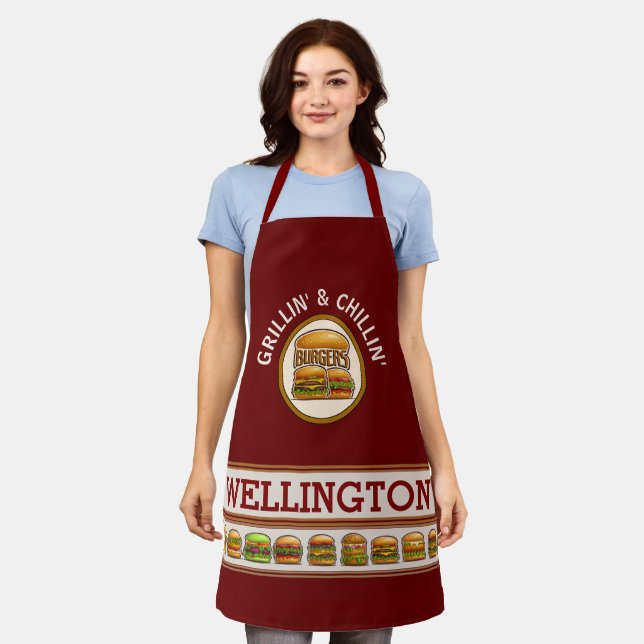 Delantal Apron de impresión todo sobre Burger Boss (Gastado)