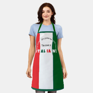 Delantal Apron de impresión todo sobre Cocina italiana
