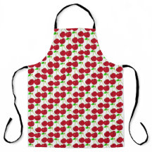 Apron de impresión todo sobre con sabor a cereza