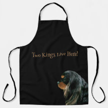 Apron de impresión todo-sobre de Cavalier King Cha