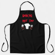 Apron de impresión todo-sobre de Chef caliente par
