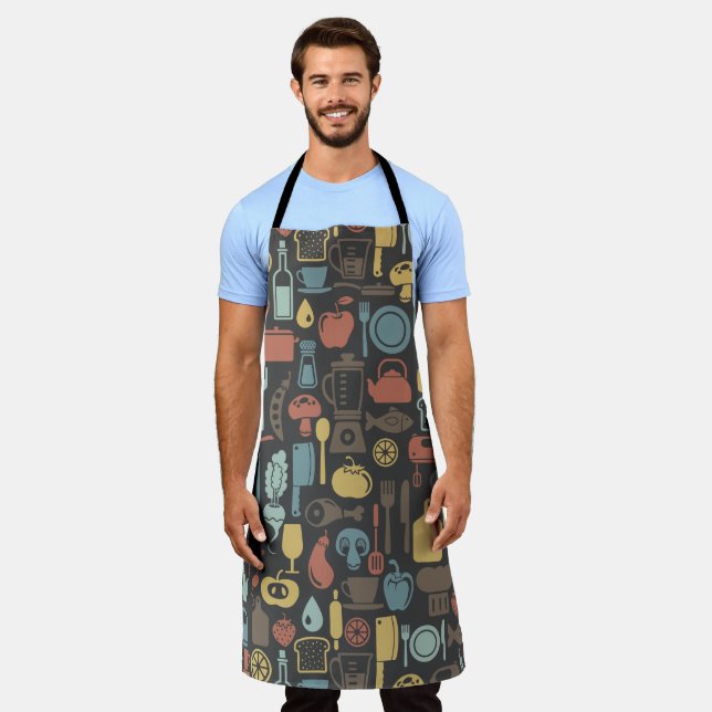 Delantal Aprón de impresión todo-sobre de cocina de cocina 
