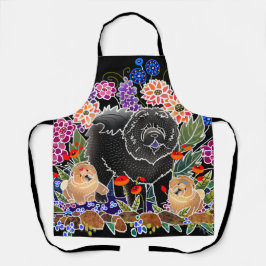 Delantal Aprón de impresión todo-sobre de GARDEN FIESTA Cho