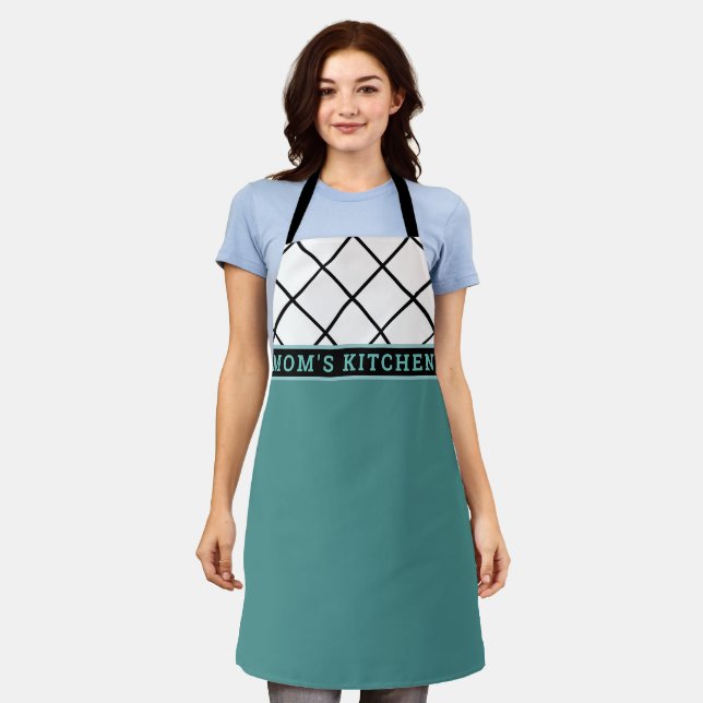 Delantal Apron de impresión todo-sobre de la cocina de mamá (Gastado)
