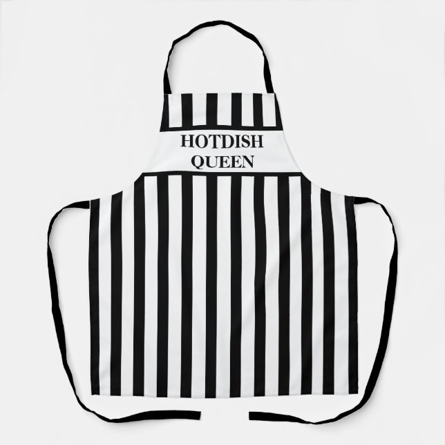 Delantal Apron de impresión todo-sobre de la Reina Hotdish  (Anverso)