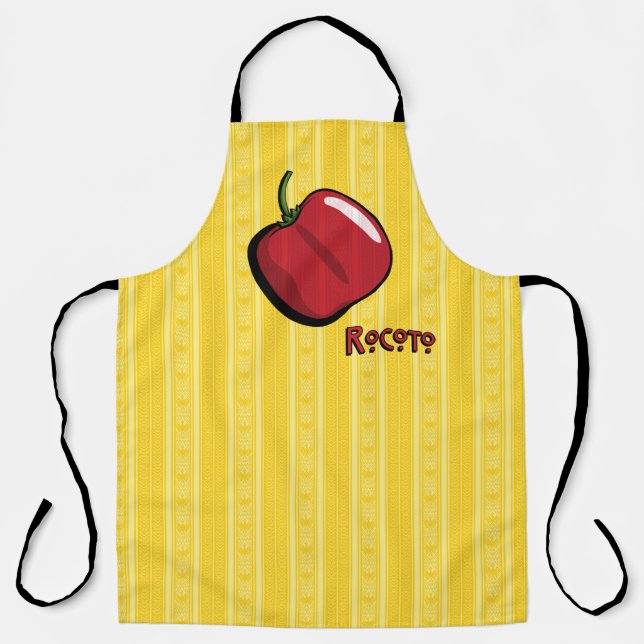 Delantal Apron de impresión todo-sobre de rocoto chilli Pep (Anverso)