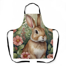 Apron de impresión todo-sobre de Rubor Blooms y Bu