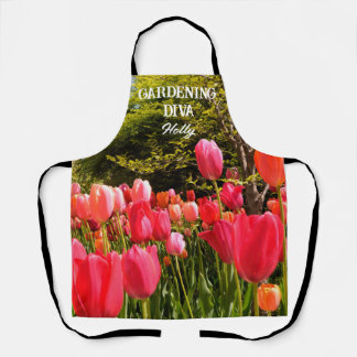 Delantal Apron de impresión todo sobre diva de jardinería