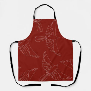 Delantal Apron de impresión todo sobre el cardenal rojo Sa
