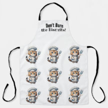 Apron de impresión todo sobre el chef del gato