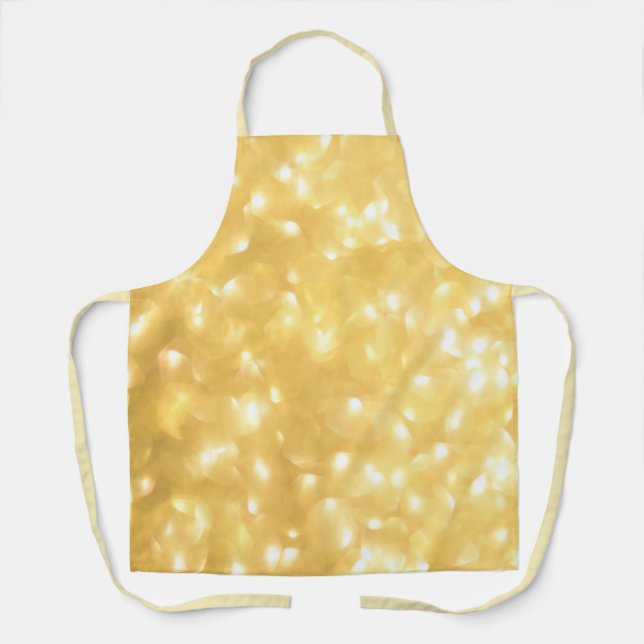 Delantal Apron de impresión todo sobre el destello amarillo (Anverso)