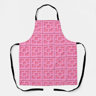 Delantal Apron de impresión todo sobre el mosaico rosa retr