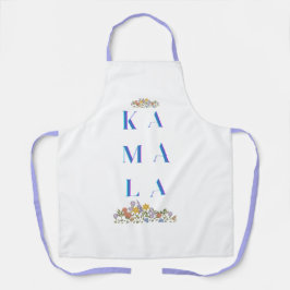 Delantal Apron de impresión todo-sobre floral Kamala Harris