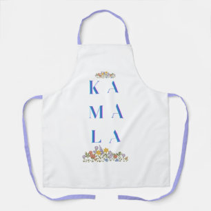 Delantal Apron de impresión todo-sobre floral Kamala Harris