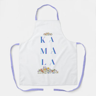 Delantal Apron de impresión todo-sobre floral Kamala Harris