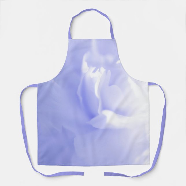 Delantal Apron de impresión todo sobre floral suave púrpura (Anverso)