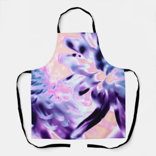 Delantal Apron de impresión todo sobre flores moradas en fl