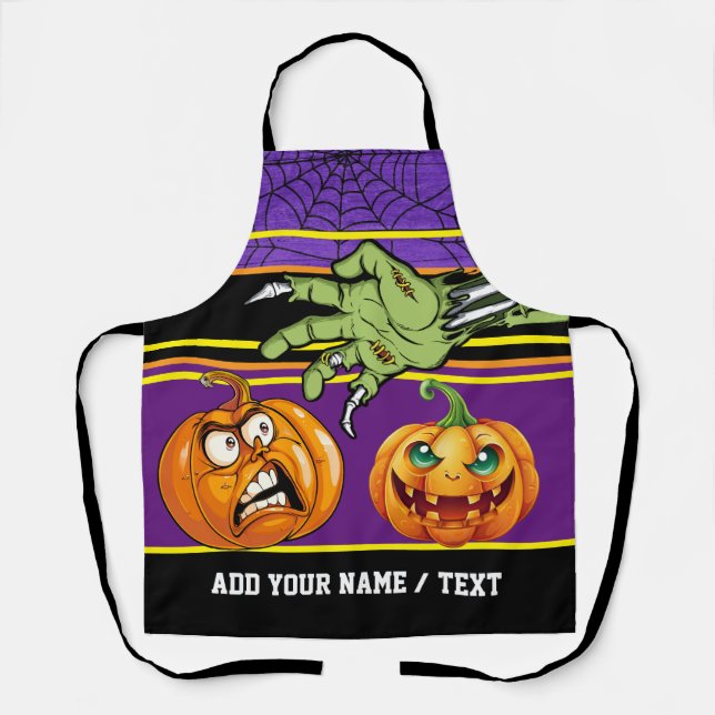 Delantal Aprón de impresión todo sobre HALLOWEEN APRON (Anverso)