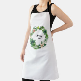 Delantal Aprón de impresión todo sobre Happy2025Wreath
