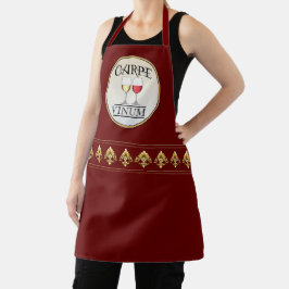 Delantal Apron de impresión todo sobre Humor de VINO