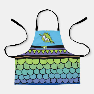 Delantal Apron de impresión todo sobre KiniArt Westie Green