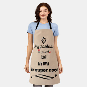 Delantal Apron de impresión todo sobre la abuela dulce Guay