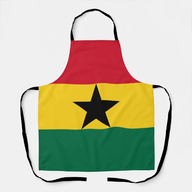 Delantal Apron de impresión todo sobre la bandera de Ghana (Anverso)