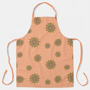 Delantal Apron de impresión todo sobre Mehndi Fantasy Gold