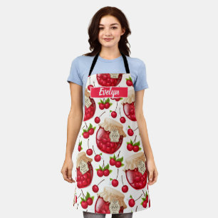 Delantal Apron de impresión todo sobre mermelada de cerezo