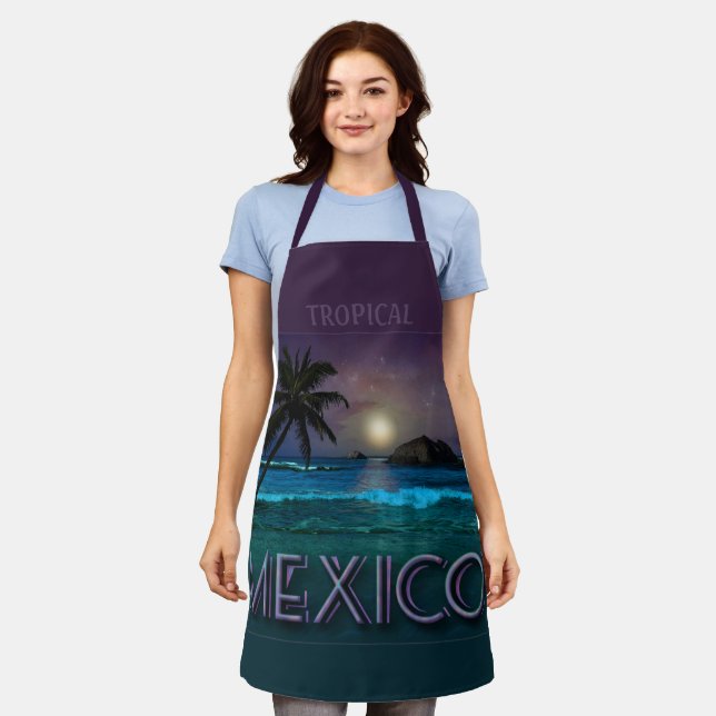 Delantal Apron de impresión todo sobre México (Gastado)