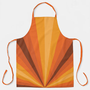 Delantal Apron de impresión todo-sobre Naranja de ilusión ó