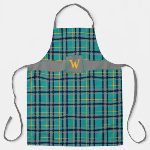 Delantal Apron de impresión todo sobre Naranja y azul