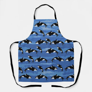 Delantal Apron de impresión todo sobre Orcas
