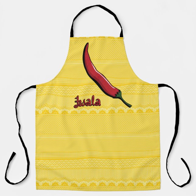 Delantal Apron de impresión todo sobre Pepper de Jwala Chil (Anverso)