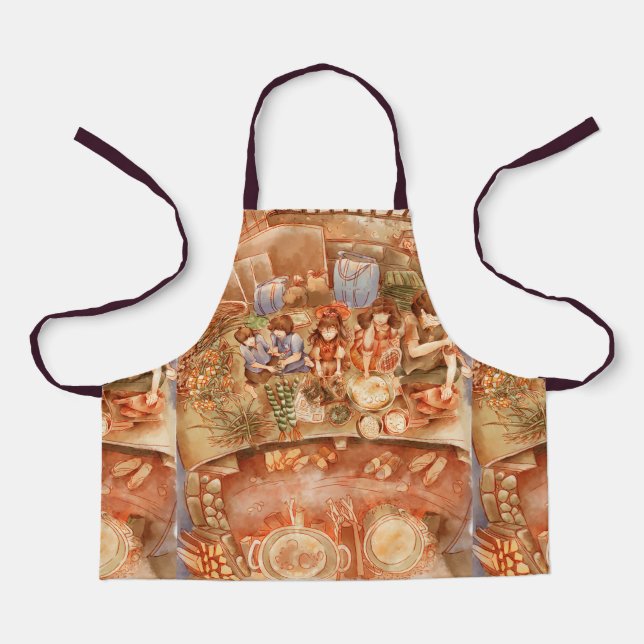 Delantal Apron de impresión todo sobre, pequeño (Anverso)
