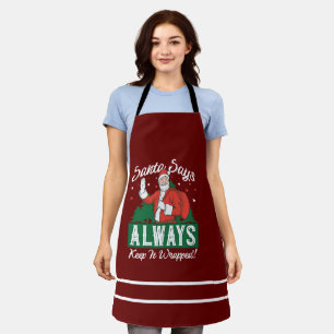 Delantal Apron de impresión todo sobre Santa Fun