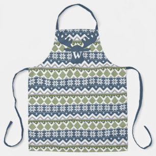 Delantal Apron de impresión todo sobre suéter de invierno
