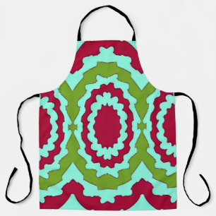 Delantal Apron de impresión todo sobre, un patrón de tela c