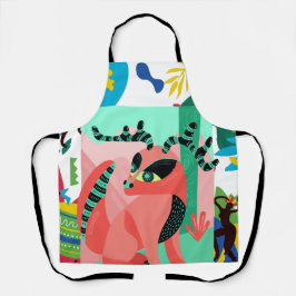 Delantal Apron de impresión todo sobre zorro brasileño