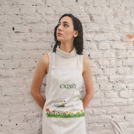 Delantal Apron de jardín de nombre personalizado