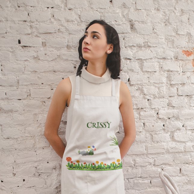 Delantal Apron de jardín de nombre personalizado (Subido por el creador)