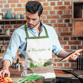Delantal Apron de jardín de nombre personalizado