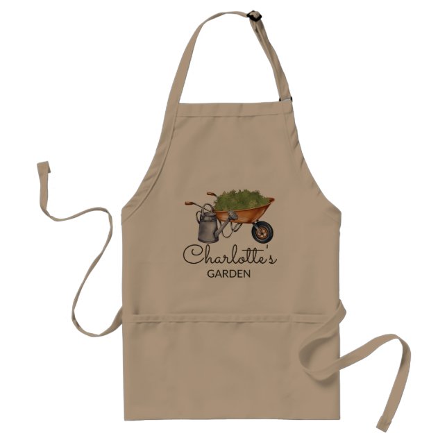 Delantal Apron de jardinería personalizado, Apron personali (Frente)