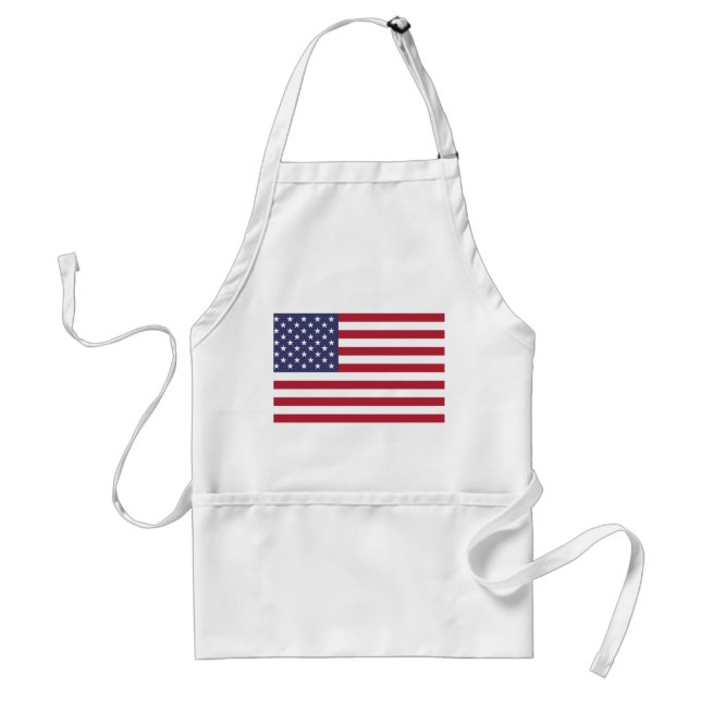 Delantal Apron de la bandera de Estados Unidos estadouniden (Frente)
