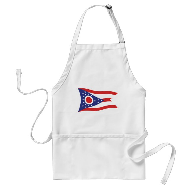 Delantal Apron de la bandera de Ohio (Frente)