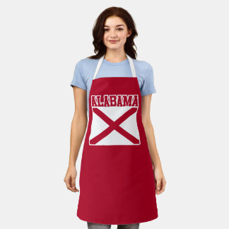 Delantal Apron de la bandera del estado de Alabama