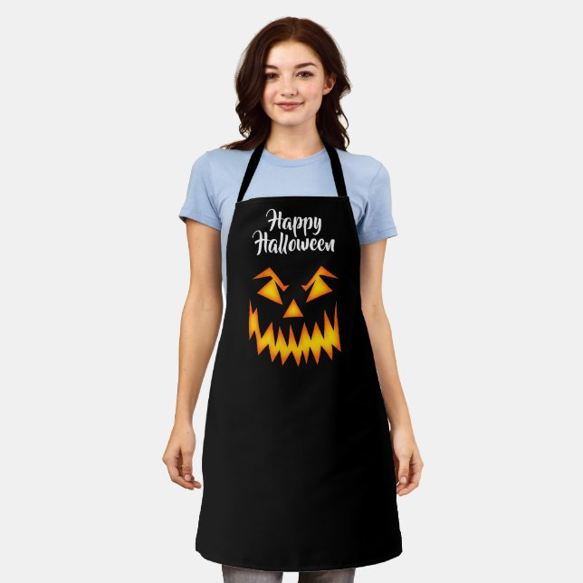 Delantal Apron de la Calabaza de Halloween (Gastado)